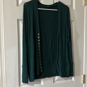 Long sleeve cardigan with copper buttons size small